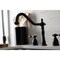 Kingston Brass Widespread Kitchen Faucet with Brass Sprayer, Matte Black KB1790TALBS - alternate 6